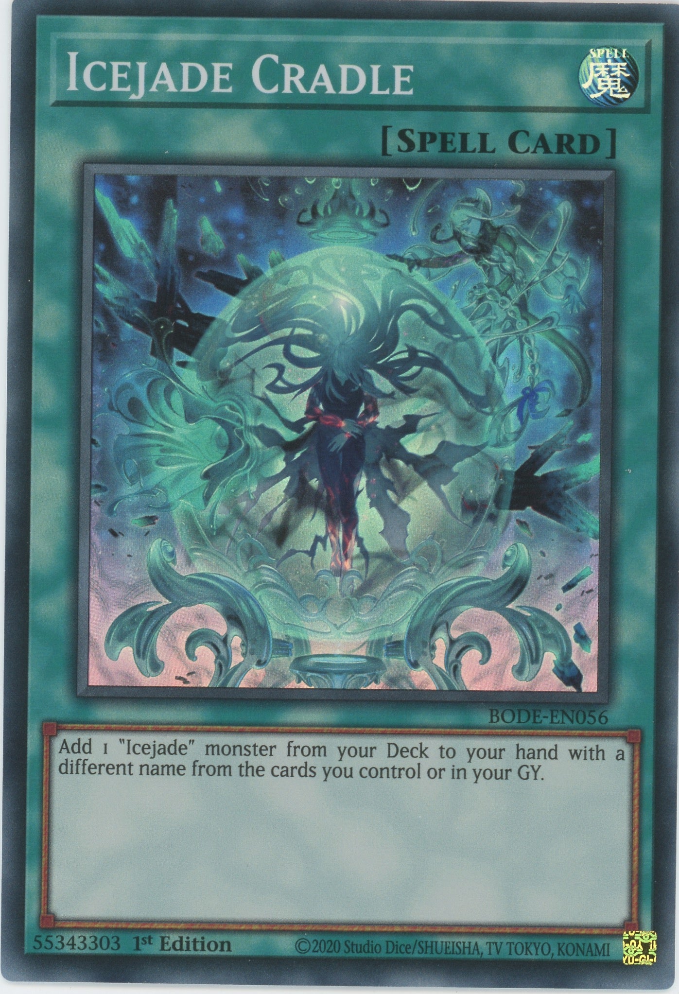 BODE-EN056 - Icejade Cradle - Super Rare - Normal Spell - Burst of Destiny