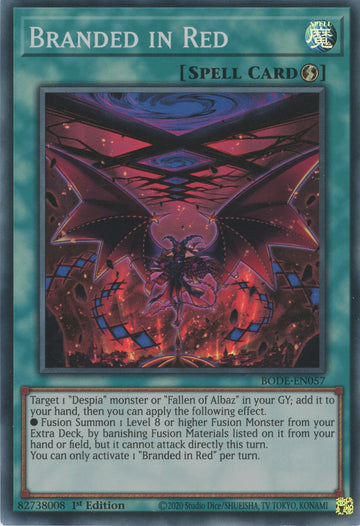 BODE-EN057 - Branded in Red - Super Rare - Burst of Destiny