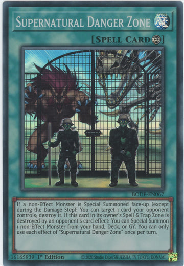 BODE-EN067 - Supernatural Danger Zone - Super Rare - Burst of Destiny