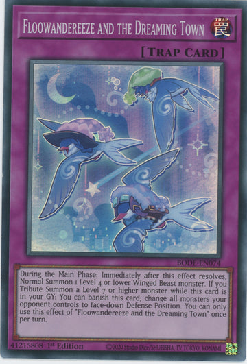 BODE-EN074 - Floowandereeze and the Dreaming Town - Super Rare - Burst of Destiny