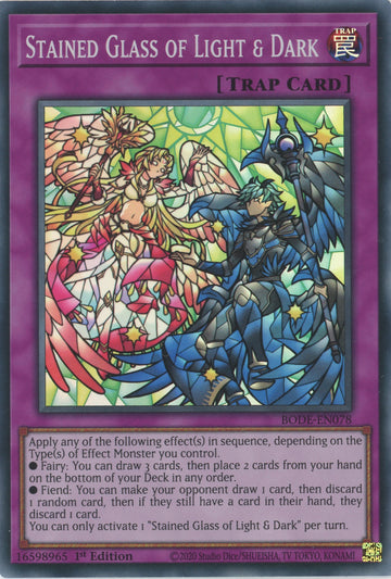 BODE-EN078 - Stained Glass of Light & Dark - Super Rare - Burst of Destiny