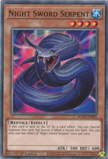 BODE-EN081 - Night Sword Serpent - Common - Burst of Destiny