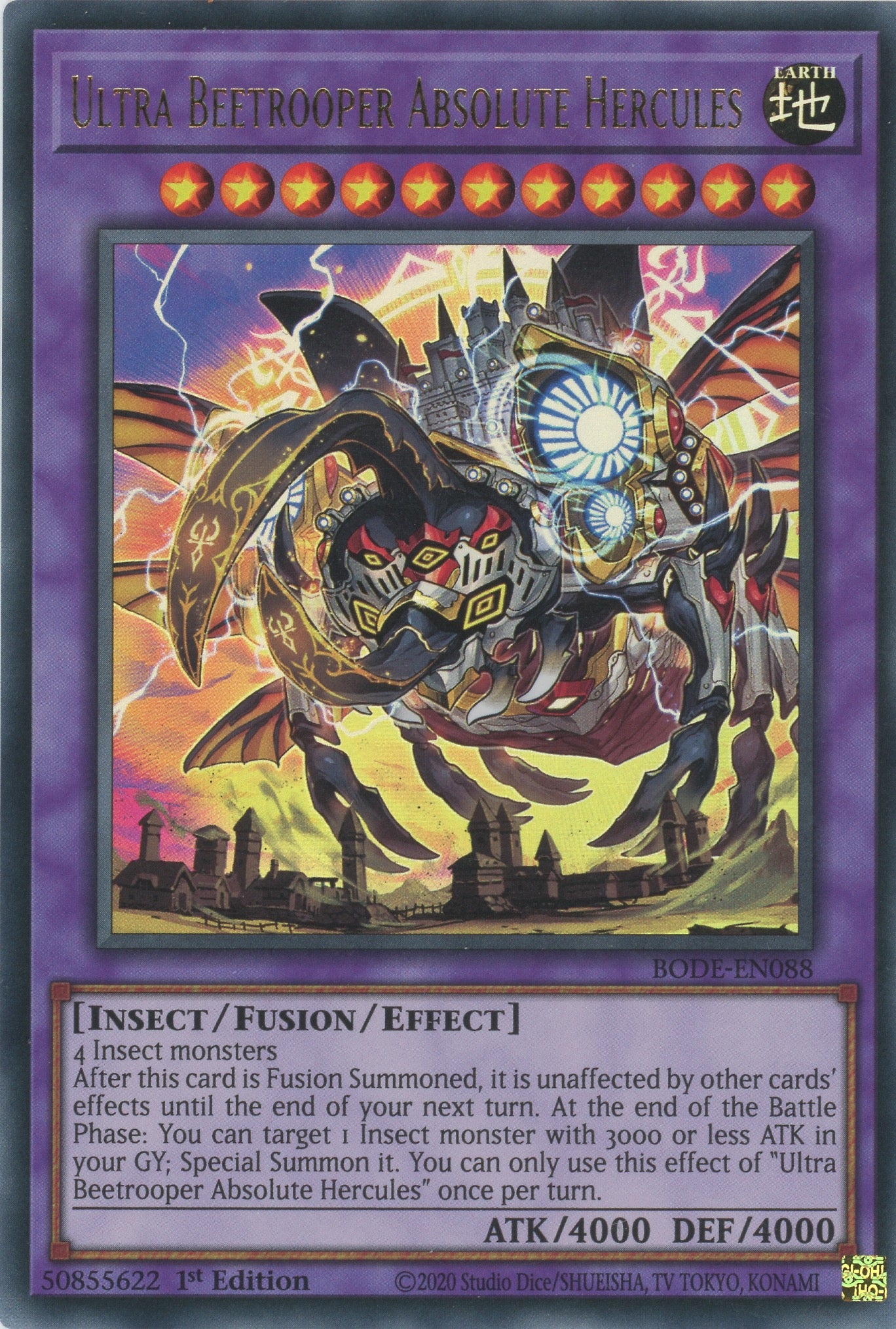 BODE-EN088 - Ultra Beetrooper Absolute Hercules - Ultra Rare - Effect Fusion Monster - Burst of Destiny