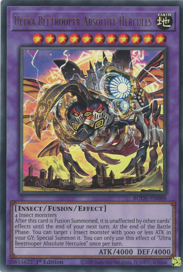 BODE-EN088 - Ultra Beetrooper Absolute Hercules - Ultra Rare - Burst of Destiny