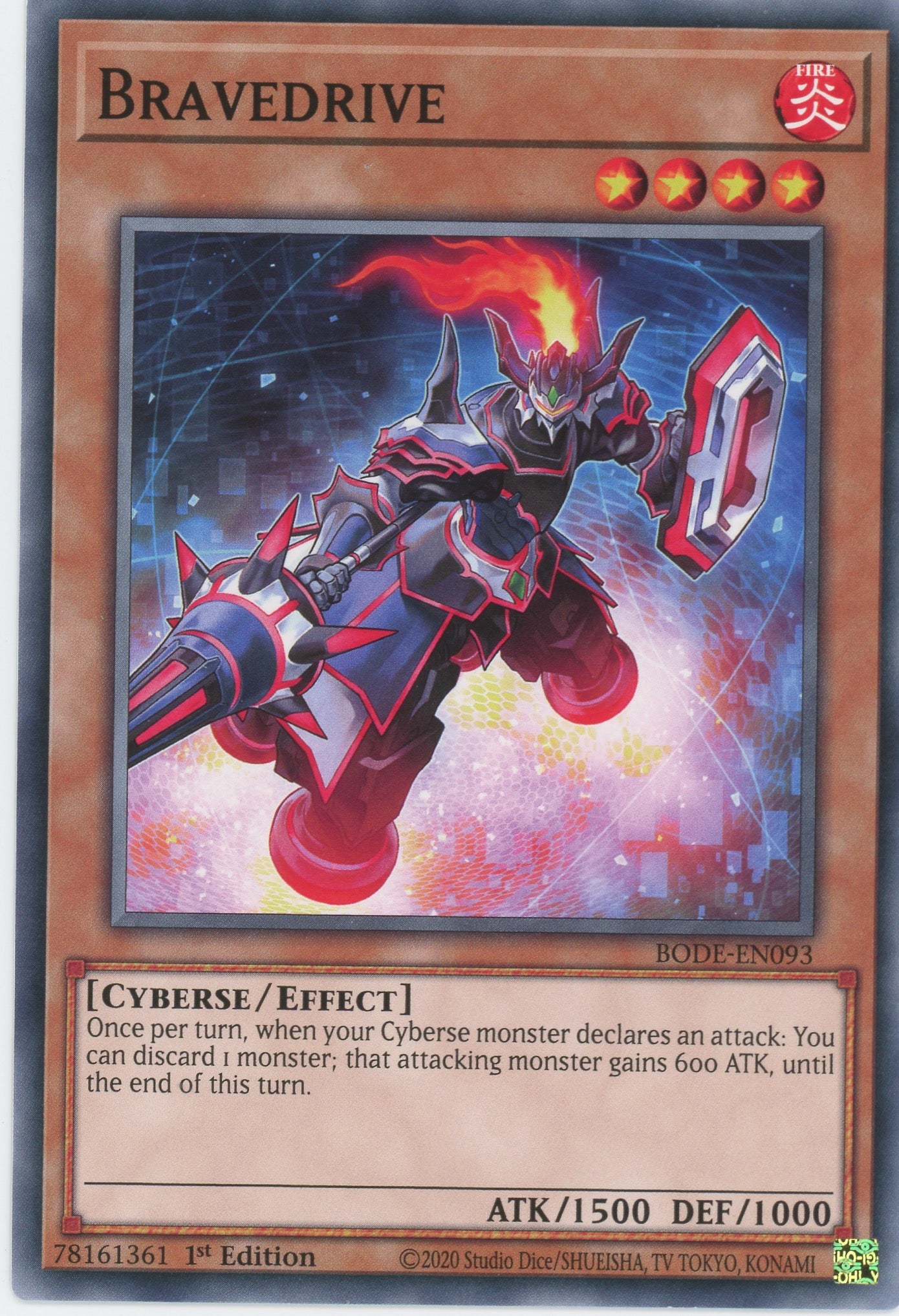 BODE-EN093 - Bravedrive - Common - Effect Monster - Burst of Destiny