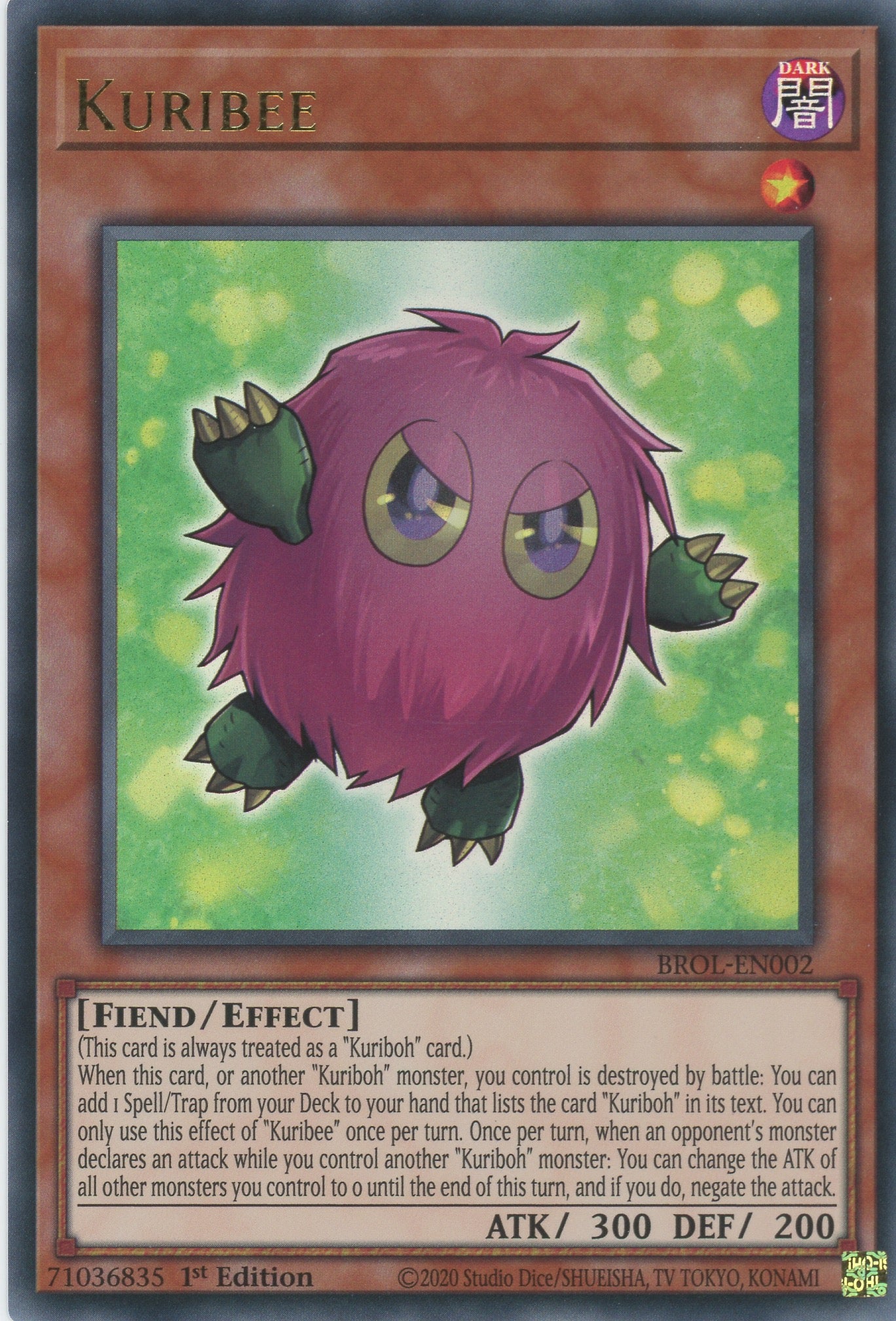 BROL-EN002 - Kuribee - Ultra Rare - Effect Monster - Brothers of Legend