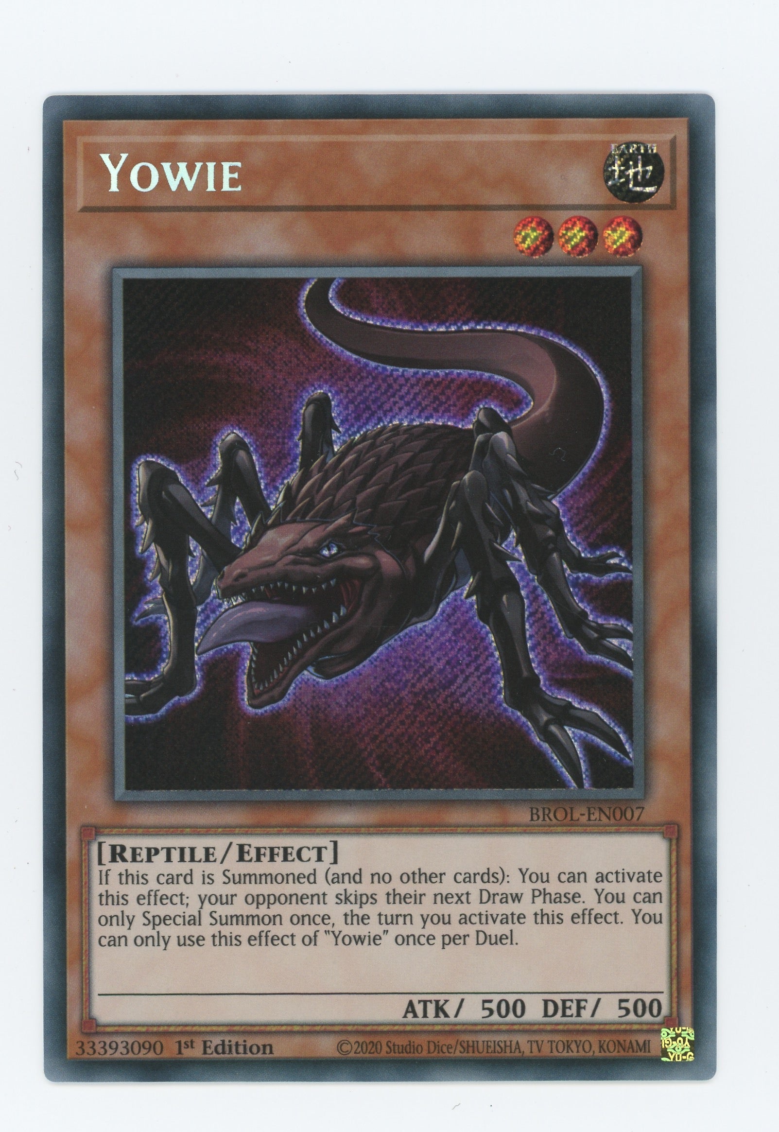 BROL-EN007 - Yowie - Secret Rare - Effect Monster - Brothers of Legend