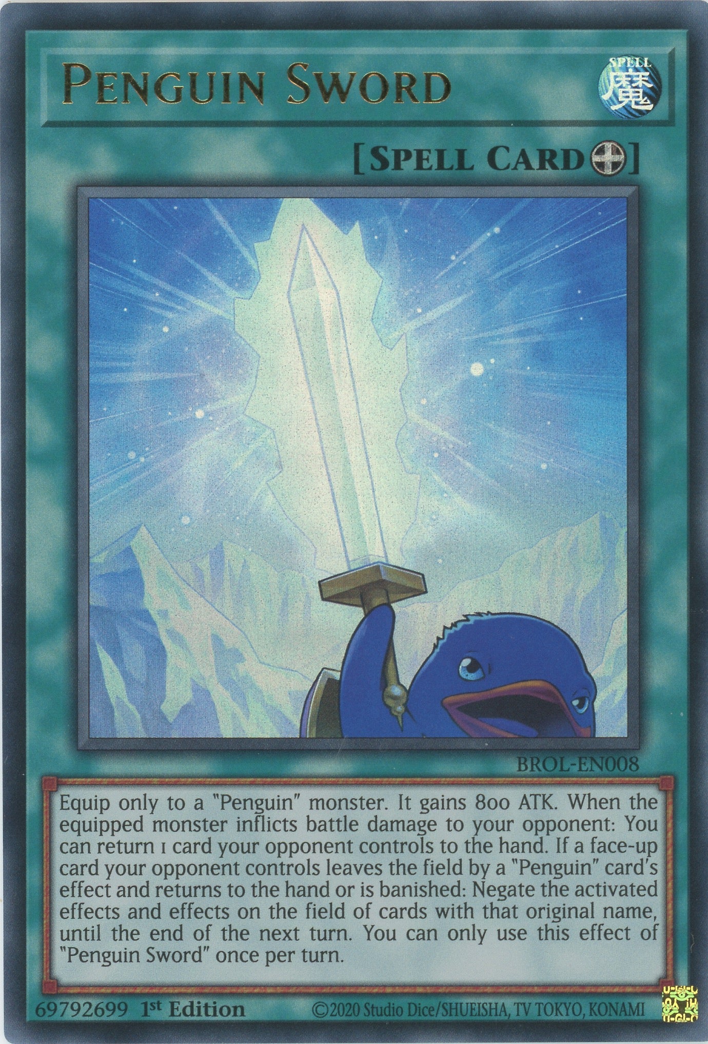 BROL-EN008 - Penguin Sword - Ultra Rare - Equip Spell - Brothers of Legend