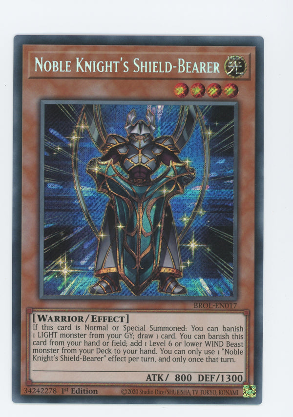 BROL-EN017 - Noble Knight's Shield-Bearer - Secret Rare - Effect Monster - Brothers of Legend