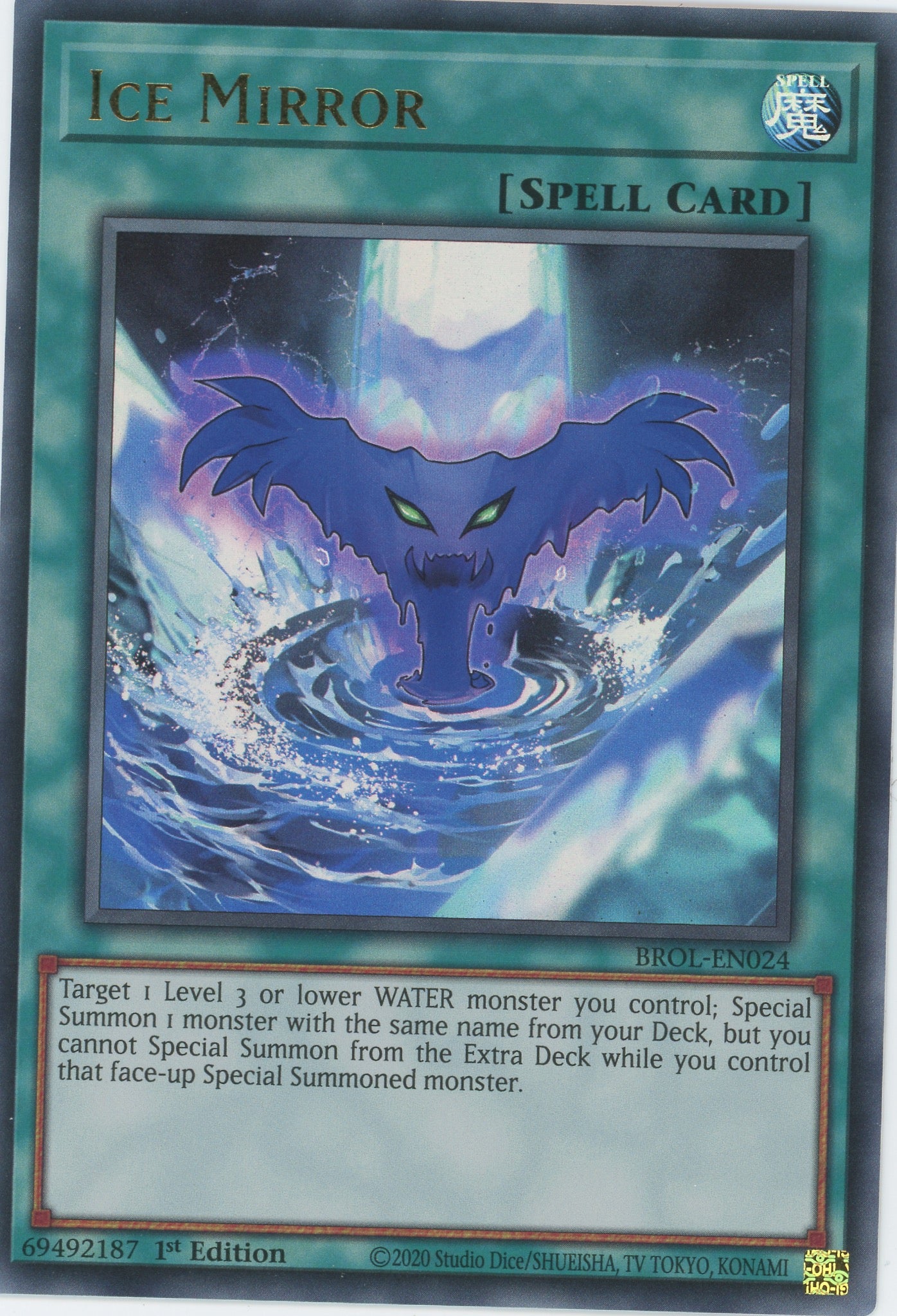 BROL-EN024 - Ice Mirror - Ultra Rare - Normal Spell - Brothers of Legend