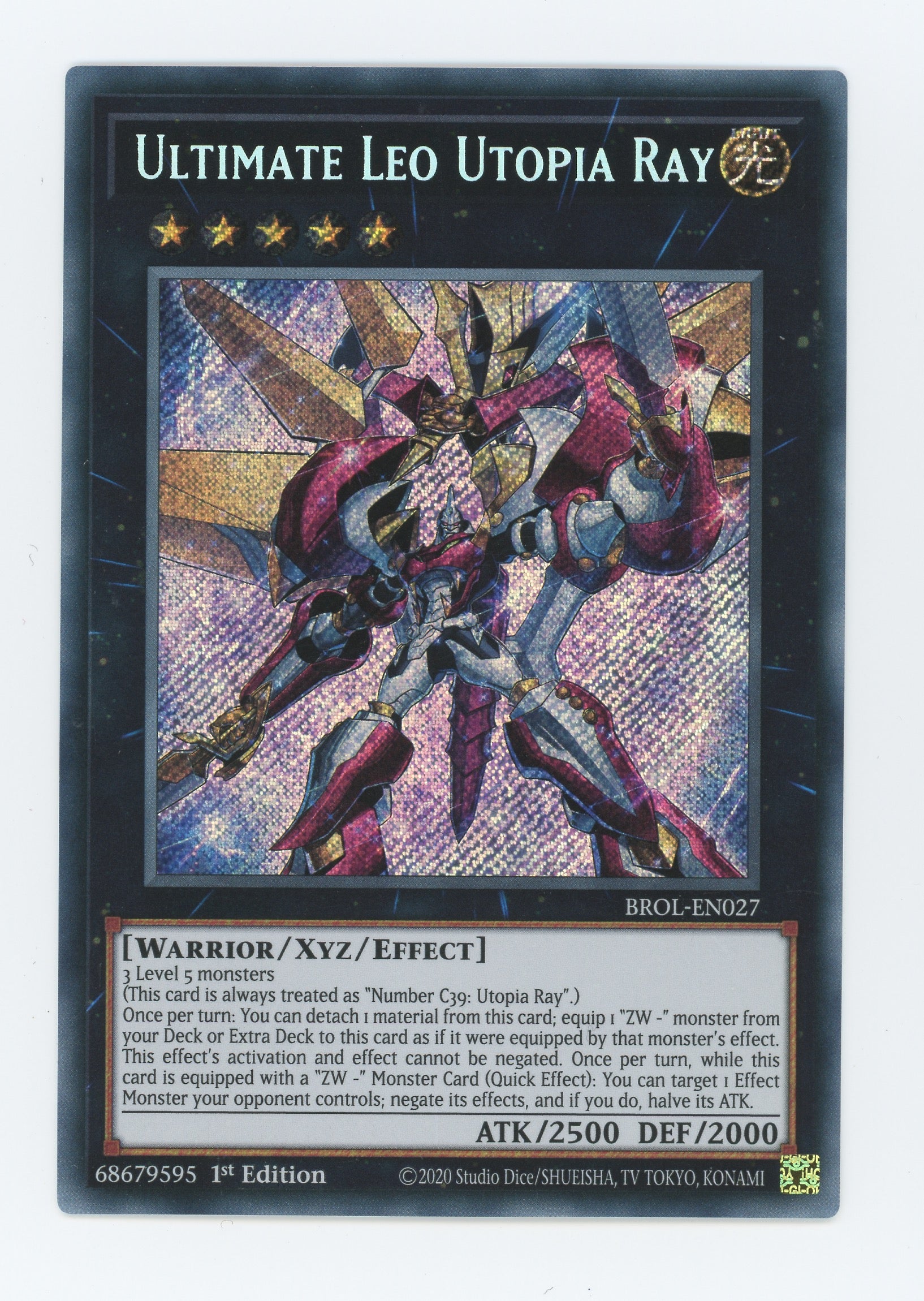 BROL-EN027 - Ultimate Leo Utopia Ray - Secret Rare - Effect Xyz Monster - Brothers of Legend