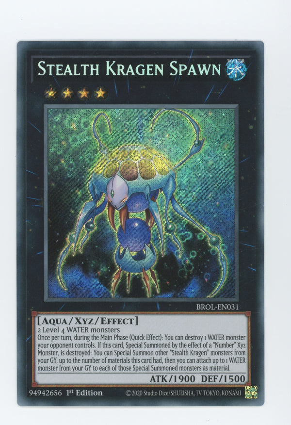 BROL-EN031 - Stealth Kragen Spawn - Secret Rare - Effect Xyz Monster - Brothers of Legend