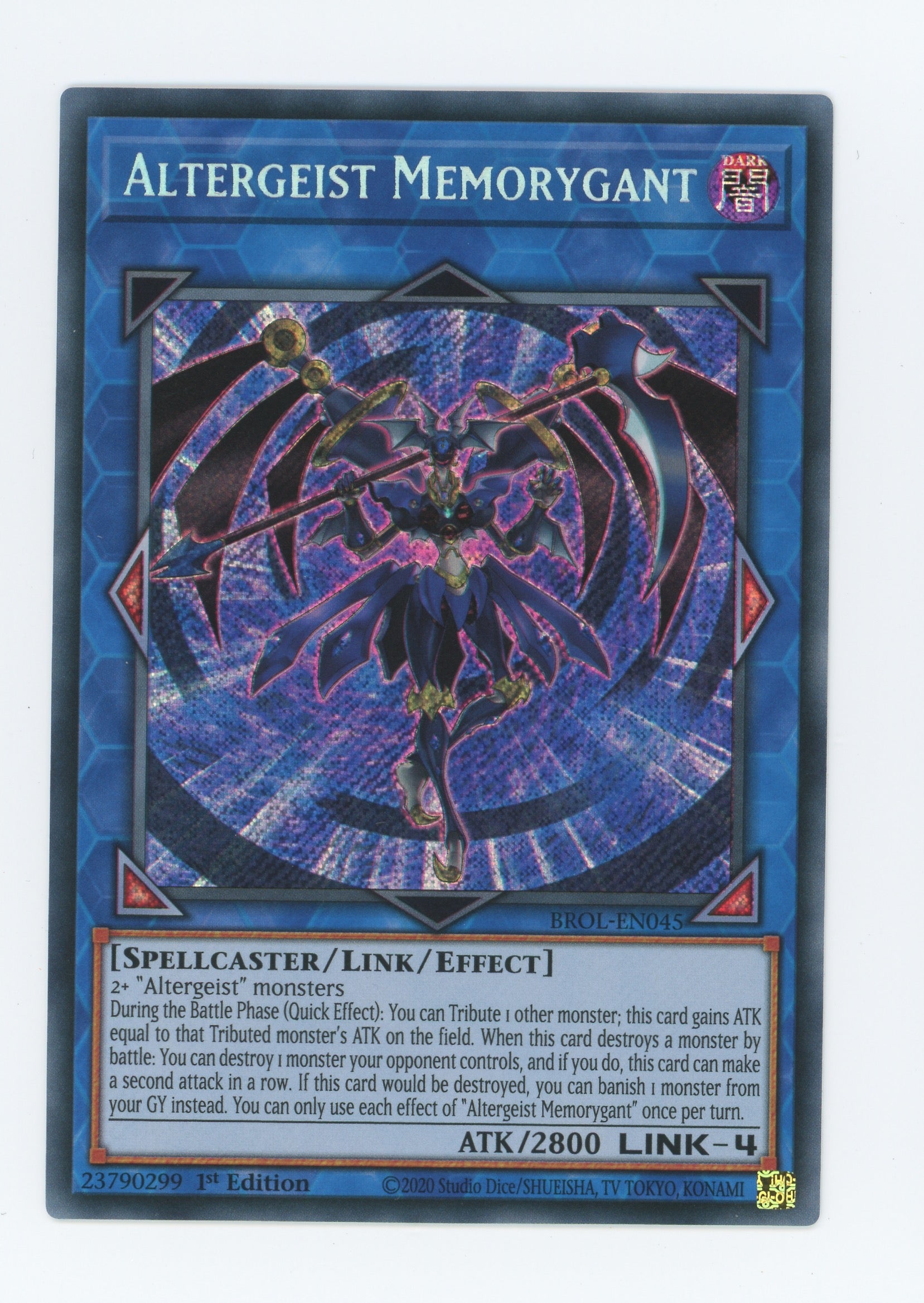 BROL-EN045 - Altergeist Memorygant - Secret Rare - Effect Link Monster - Brothers of Legend