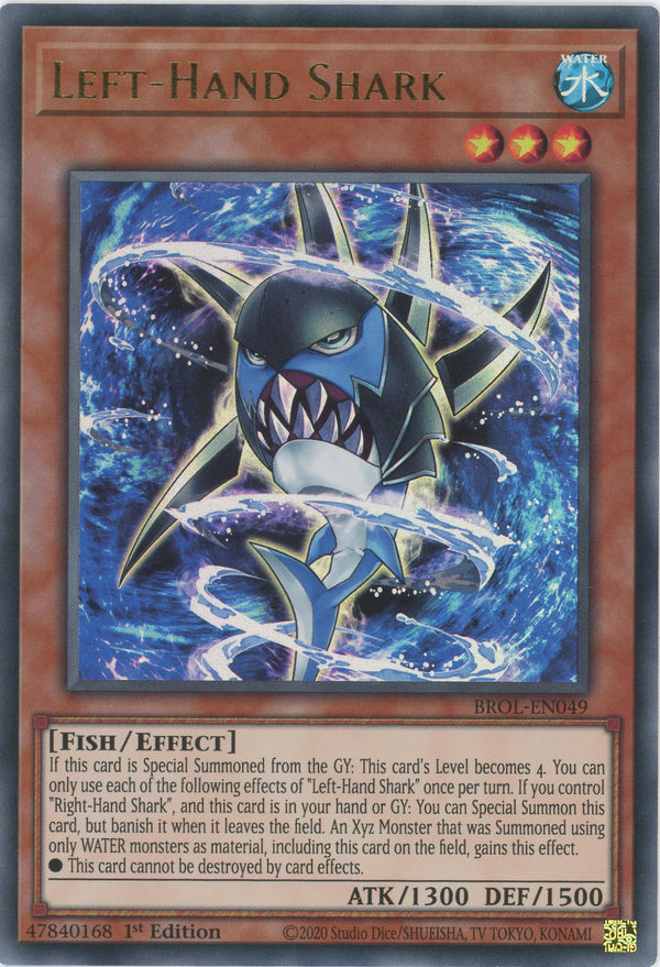 BROL-EN049 - Left-Hand Shark - Ultra Rare - Effect Monster - Brothers of Legend