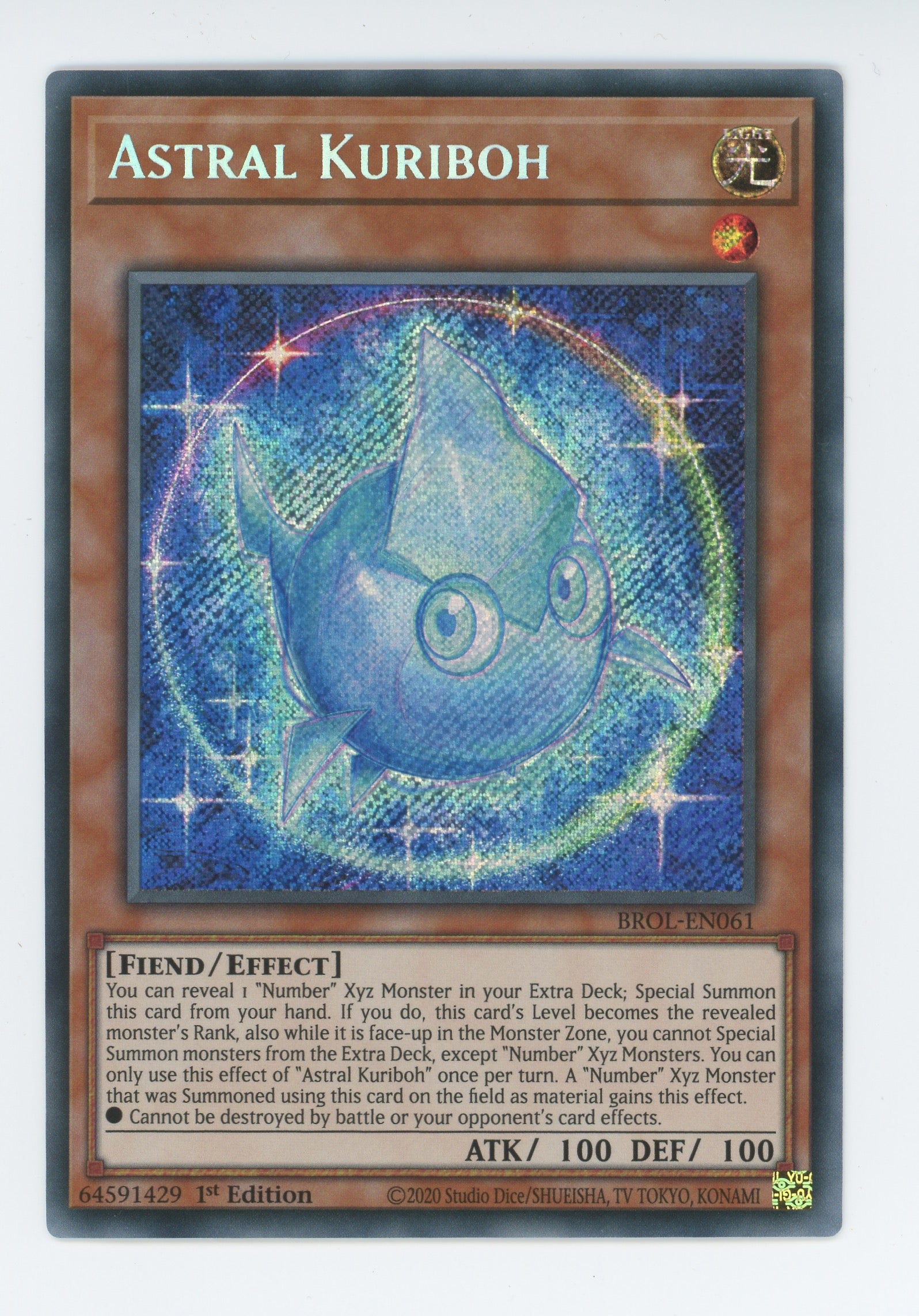 BROL-EN061 - Astral Kuriboh - Secret Rare - Effect Monster - Brothers of Legend