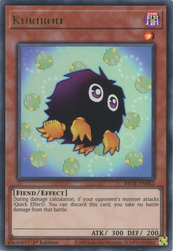 BROL-EN062 - Kuriboh - Ultra Rare - Effect Monster - Brothers of Legend