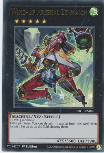 BROL-EN083 - Wind-Up Arsenal Zenmaioh - Ultra Rare - Brothers of Legend
