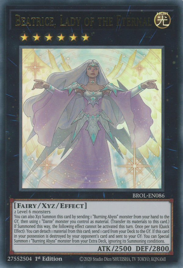 BROL-EN086 - Beatrice, Lady of the Eternal - Ultra Rare - Effect Xyz Monster - Brothers of Legend