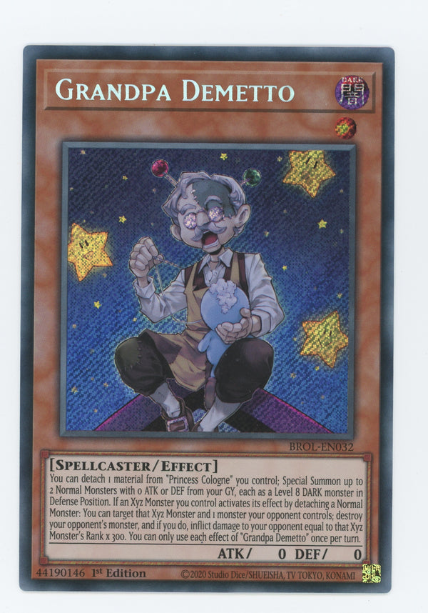 BROL-EN032 - Grandpa Demetto - Secret Rare - Effect Monster - Brothers of Legend
