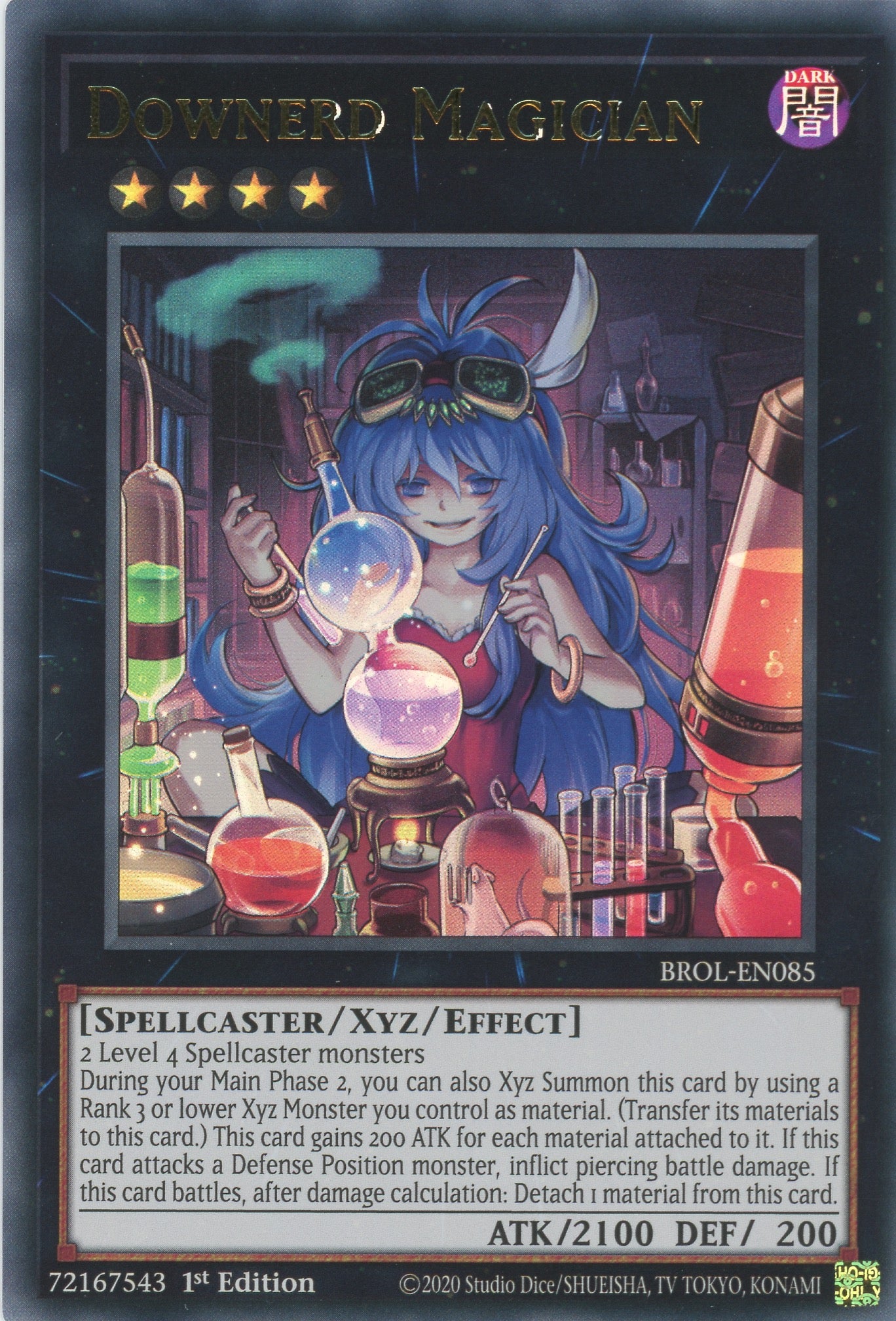 BROL-EN085 - Downerd Magician - Ultra Rare - Effect Xyz Monster - Brothers of Legend