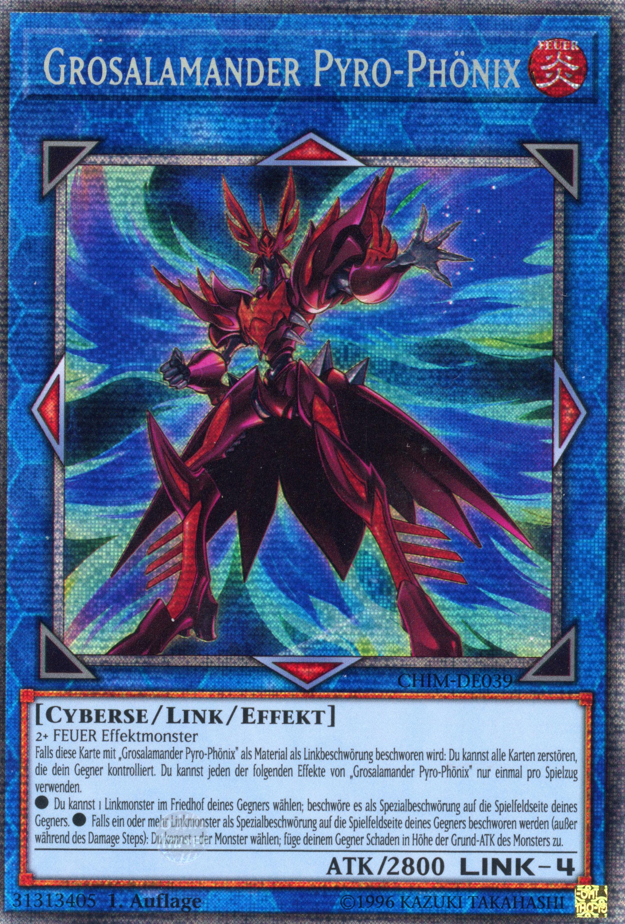 CHIM-DE039 - Salamangreat Pyro Phoenix - Starlight Rare - Effect Link Monster - 1st Edition - Chaos Impact - German