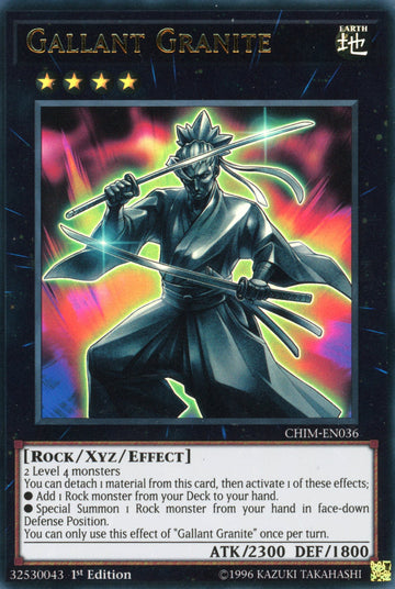 CHIM-EN036 - Gallant Granite - Ultra Rare - Chaos Impact - 1st Edition