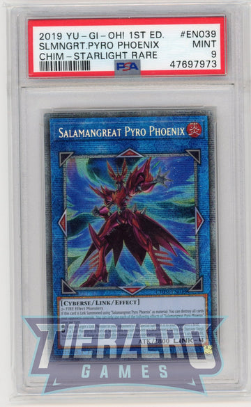CHIM-EN039 - Salamangreat Pyro Phoenix - Starlight Rare - Chaos Impact - PSA 9