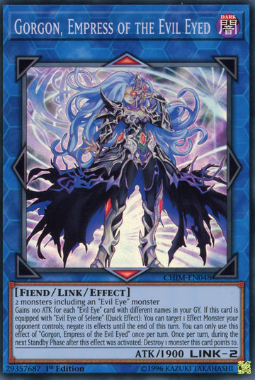 CHIM-EN048 - Gorgon, Empress of the Evil Eyed - Super Rare - Chaos Impact - 1st Edition