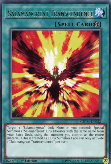CHIM-EN052 - Salamangreat Transcendence - Rare - Chaos Impact - 1st Edition