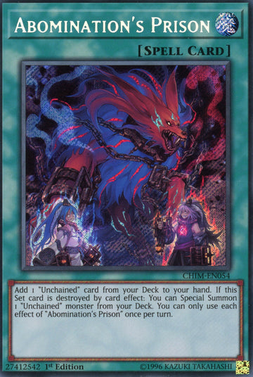 CHIM-EN054 - Abomination's Prison - Secret Rare - Chaos Impact - 1st Edition