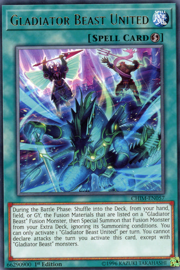 CHIM-EN057 - Gladiator Beast United - Rare - Chaos Impact - 1st Edition