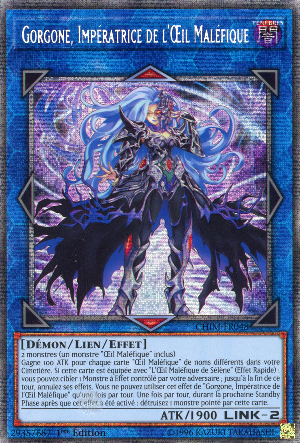 CHIM-FR048 - Gorgon, Empress of the Evil Eyed - Starlight Rare - Effect Link Monster - 1st Edition - Chaos Impact - French