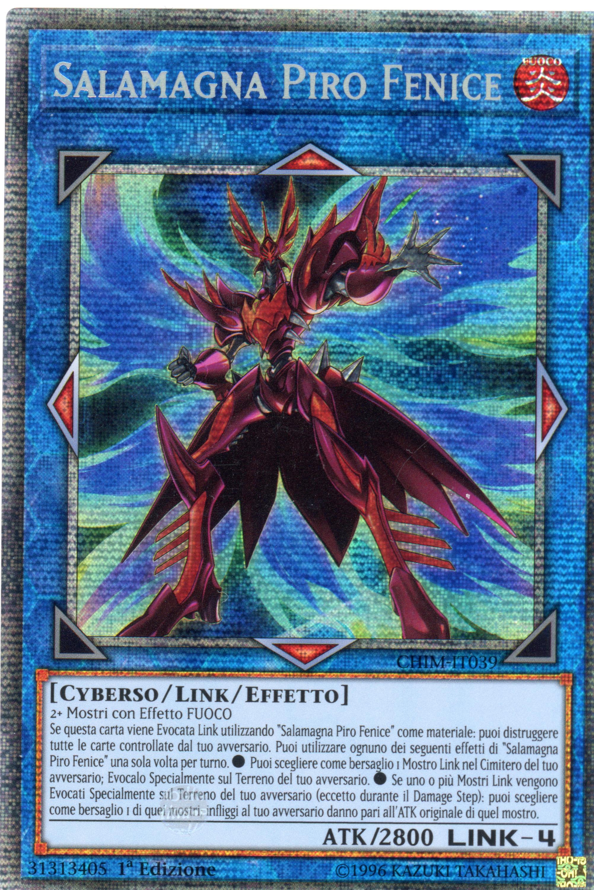 CHIM-IT039 - Salamangreat Pyro Phoenix - Starlight Rare - Effect Link Monster - 1st Edition - Chaos Impact - Italian