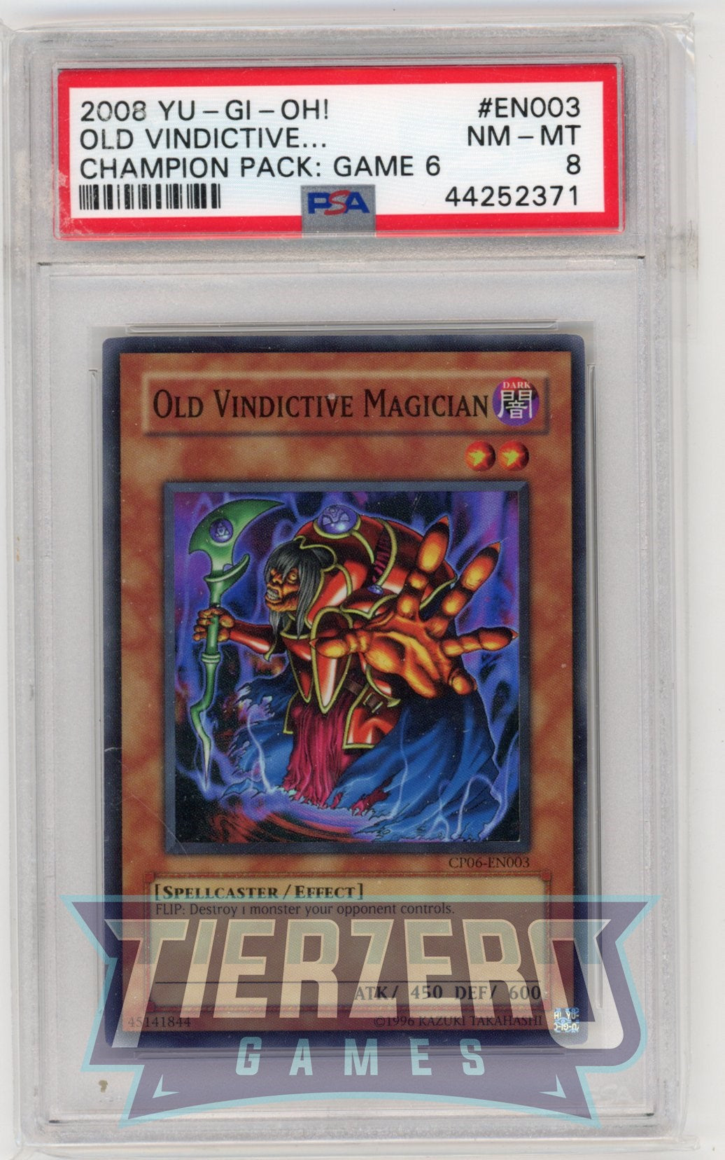 CP06-EN003 - Old Vindictive Magician - Super Rare - PSA 8