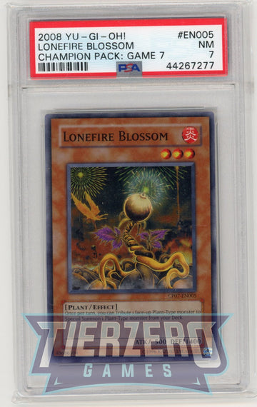 CP07-EN005 - Lonefire Blossom - Super Rare - Champion Pack 7 - PSA 7