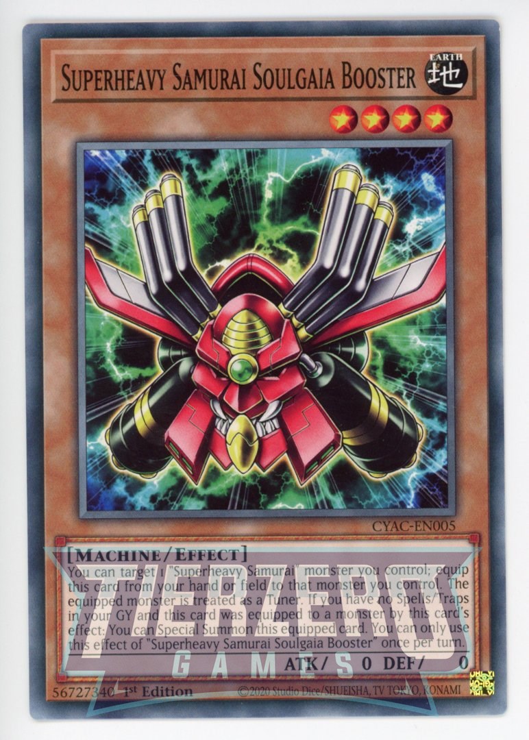 CYAC-EN005 - Superheavy Samurai Soulgaia Booster - Common - Effect Monster - Cyberstorm Access