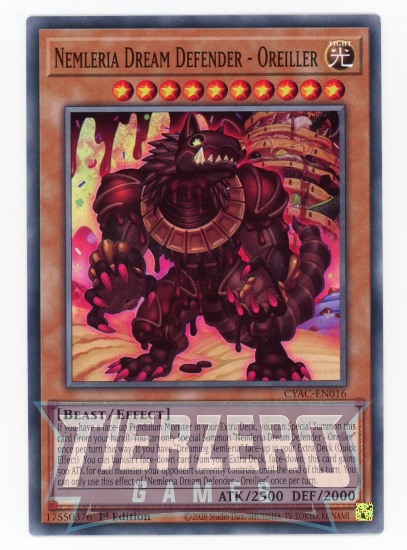 CYAC-EN016 - Nemleria Dream Defender - Oreiller - Common - Effect Monster - Cyberstorm Access