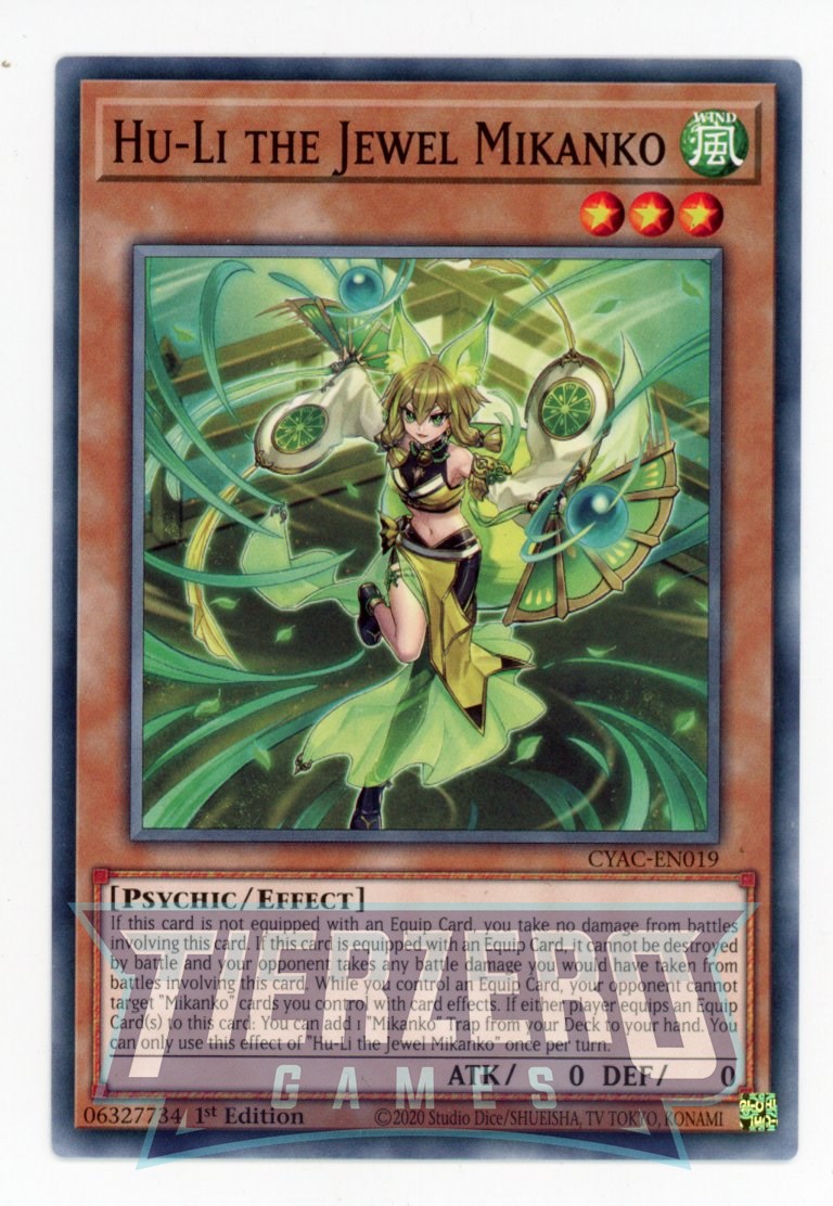 CYAC-EN019 - Hu-Li the Jewel Mikanko - Common - Effect Monster - Cyberstorm Access