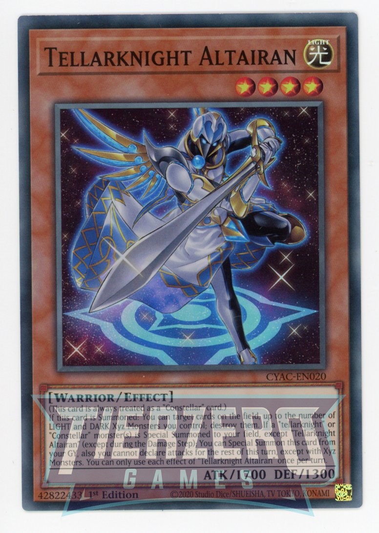 CYAC-EN020 - Tellarknight Altairan - Super Rare - Effect Monster - Cyberstorm Access