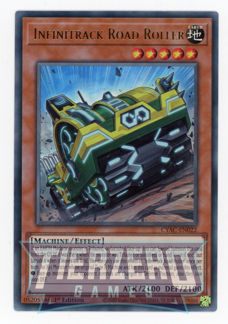 CYAC-EN022 - Infinitrack Road Roller - Ultra Rare - Effect Monster - Cyberstorm Access