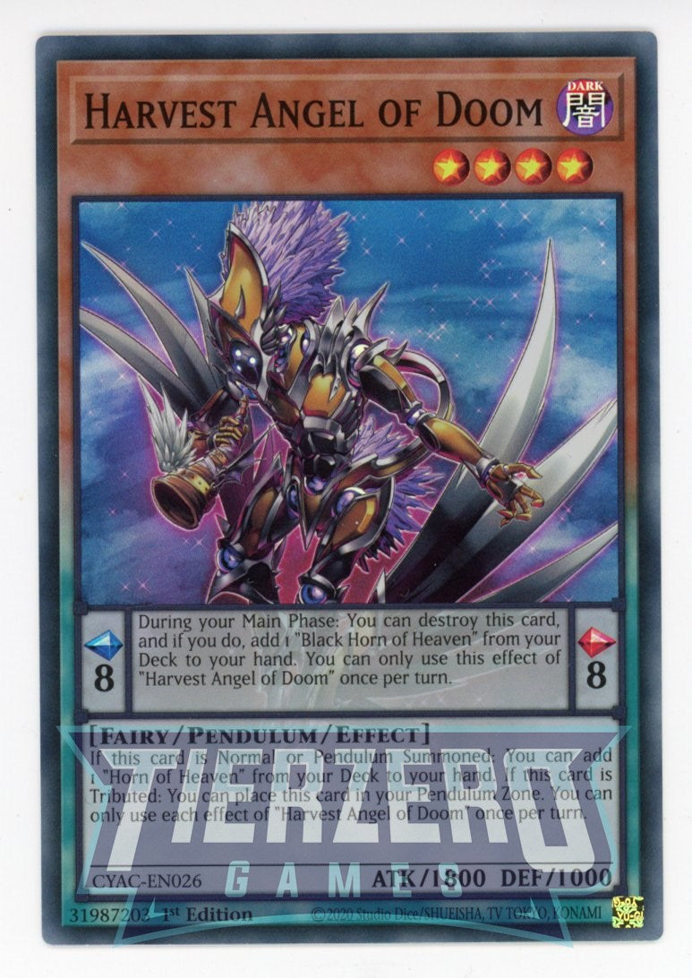 CYAC-EN026 - Harvest Angel of Doom - Super Rare - Effect Pendulum Monster - Cyberstorm Access