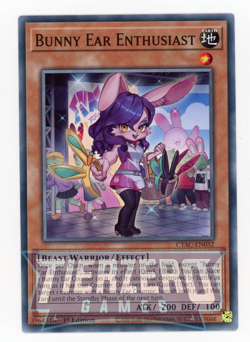 CYAC-EN032 - Bunny Ear Enthusiast - Common - Effect Monster - Cyberstorm Access