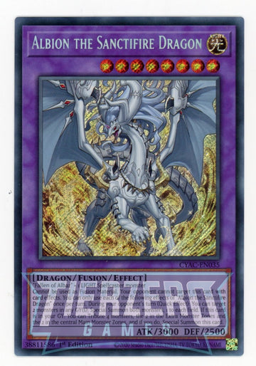 CYAC-EN035 - Albion the Sanctifire Dragon - Secret Rare - Cyberstorm Access