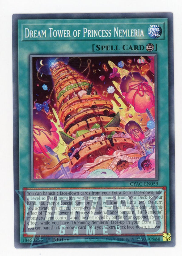 CYAC-EN059 - Dream Tower of Princess Nemleria - Common - Continuous Spell - Cyberstorm Access