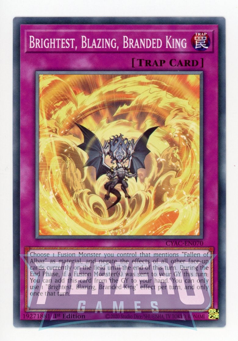 CYAC-EN070 - Brightest, Blazing, Branded King - Common - Normal Trap - Cyberstorm Access