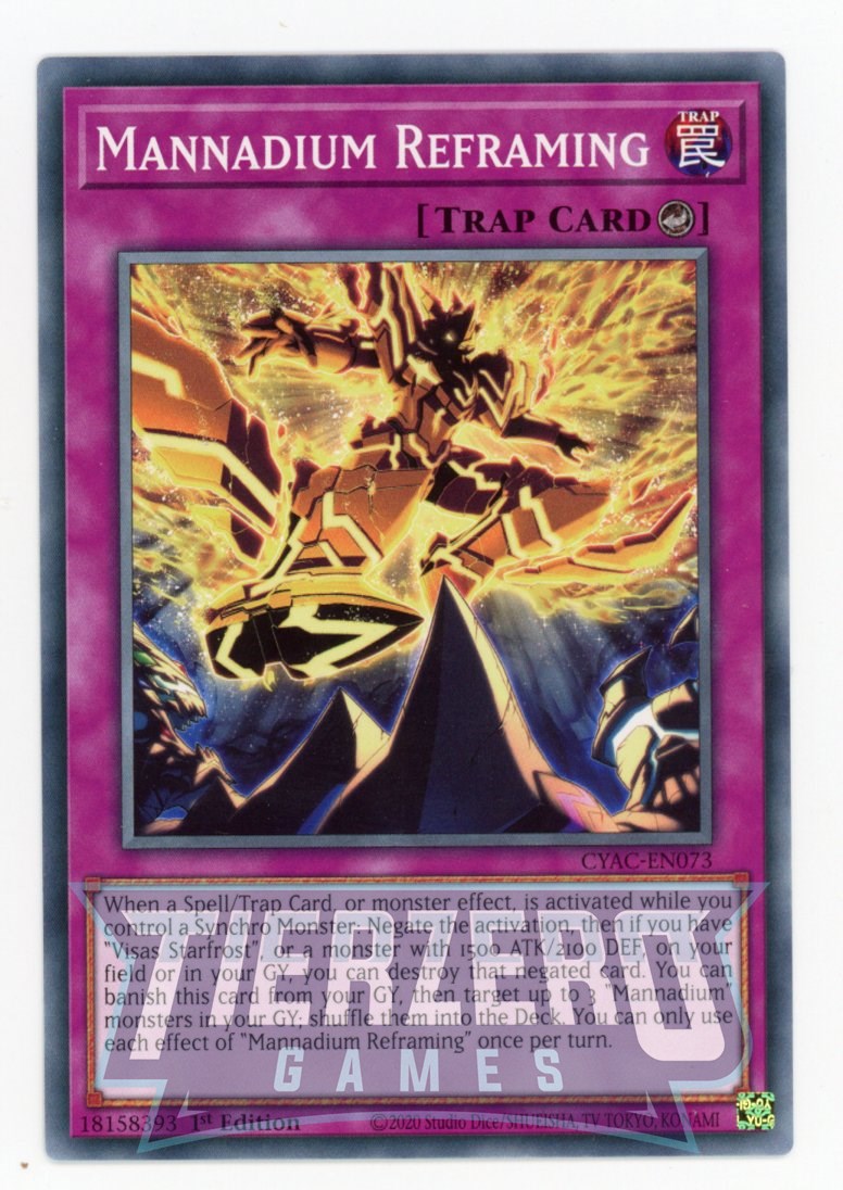 CYAC-EN073 - Mannadium Reframing - Common - Counter Trap - Cyberstorm Access