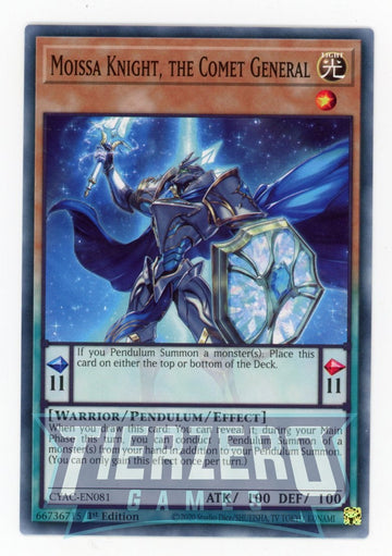 CYAC-EN081 - Moissa Knight, the Comet General - Common - Cyberstorm Access