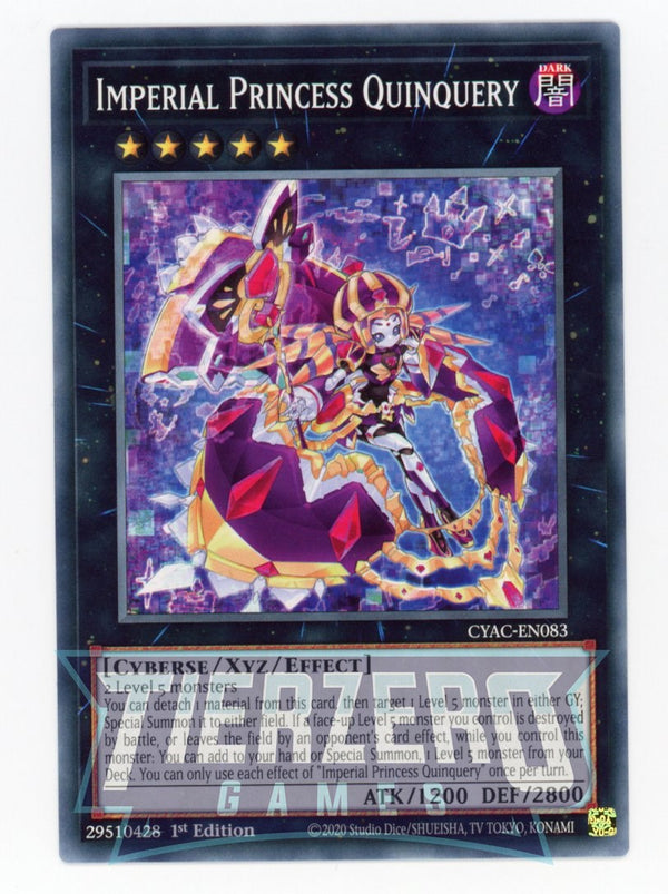 CYAC-EN083 - Imperial Princess Quinquery - Common - Effect Xyz Monster - Cyberstorm Access