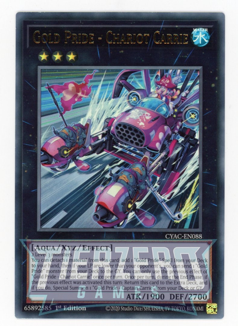 CYAC-EN088 - Gold Pride - Chariot Carrie - Ultra Rare - Effect Xyz Monster - Cyberstorm Access