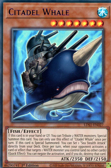 LDS1-EN027 - Citadel Whale (Blue) - Ultra Rare - Legendary Duelists: Season 1